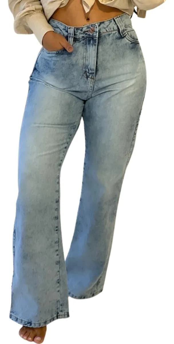 Calça Jeans Wide Leg Moda Feminina Premium Promoção Limitada