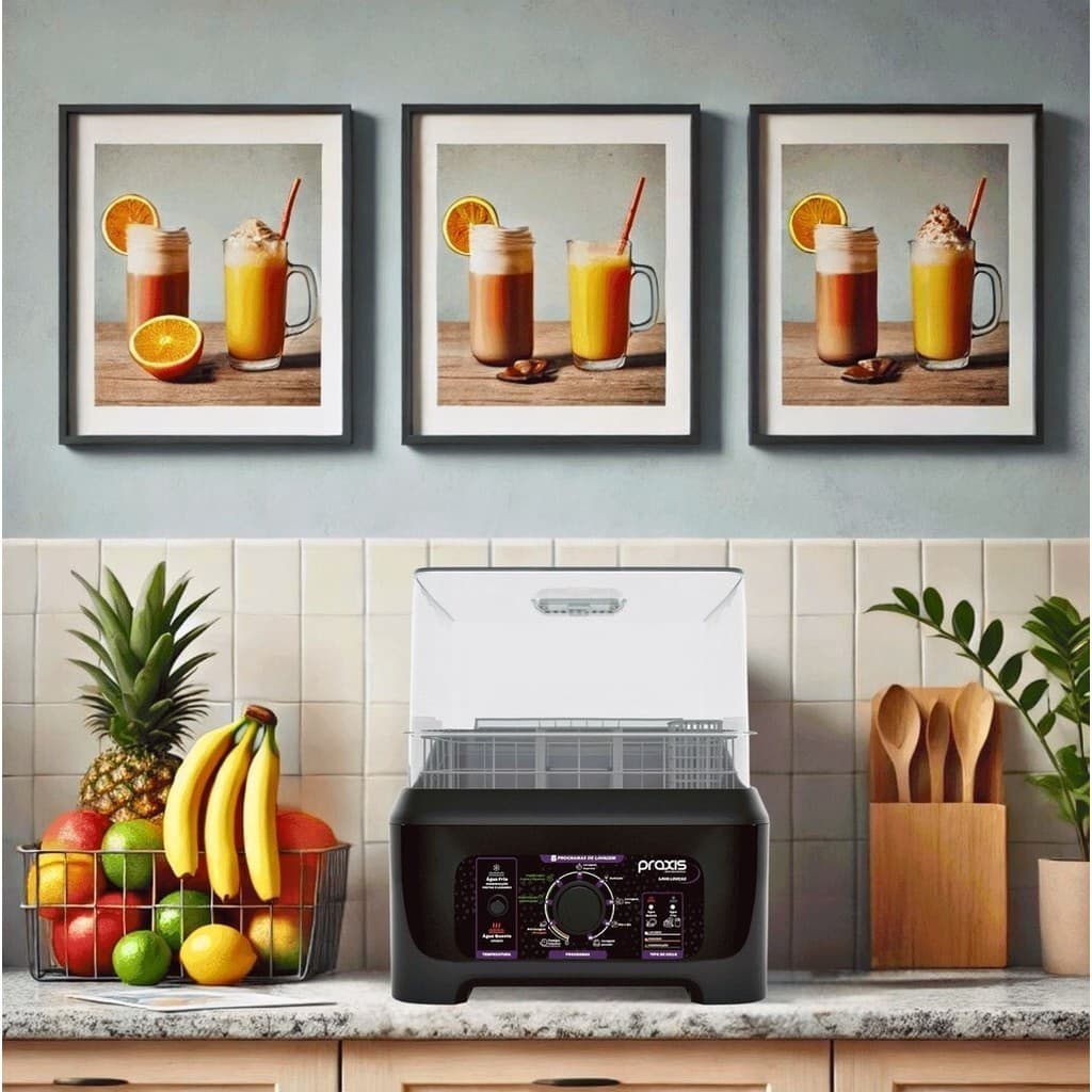 Lava-Louças Portátil Semiautomática Praxis – Preta