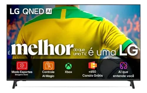 Smart Tv 4k 65 LG Qned73 Portal De Games Processador Ai 7 Gen8 4k Super Upscaling Google Cast Integrado Controle Ai Magic Webos 25 Modo Esportes Alerta De Esportes