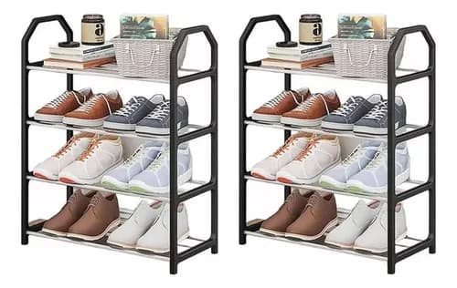 Kit2sapateiras 8 Pares Sapatos Pequena Para Entrada Da Porta