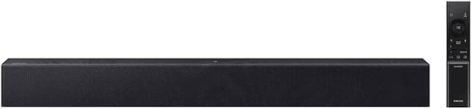 Soundbar Samsung HW-B400F, com 2.0 canais, Bluetooth, Subwoofer integrado e HDMI ARC