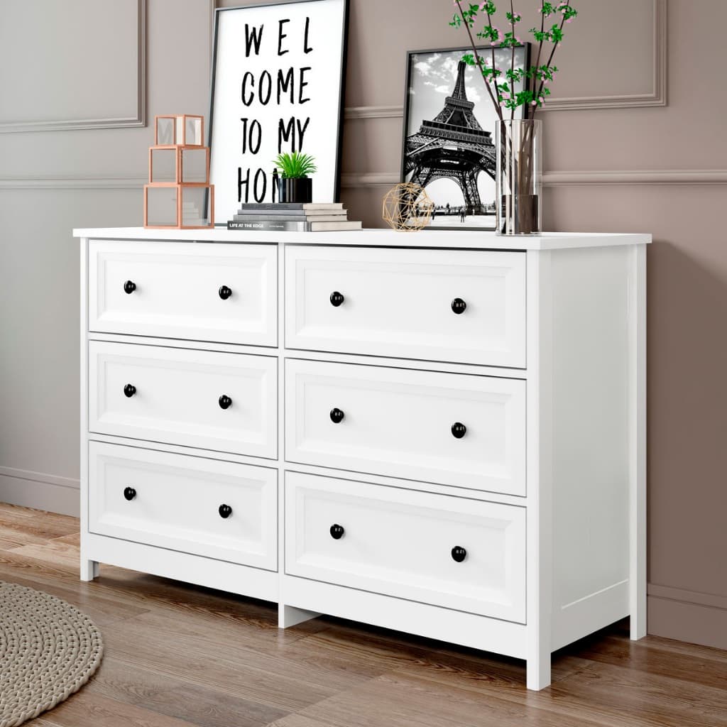 Cômoda 6 Gavetas Ditália DM-217 Branco