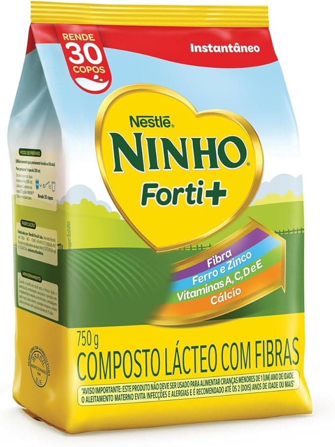 Composto Lácteo, Nestlé, Ninho Forti , Pacote, 750g