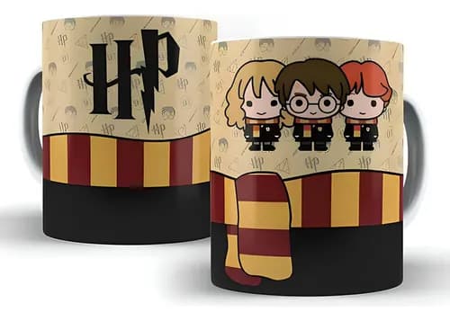 Caneca Harry Potter Chibi Cartoon Oferta!