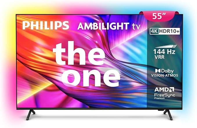 PHILIPS, Smart TV, Ambilight THE ONE 55" 4K 144 Hz, 55PUG8929/78, P5, DTS Play-Fi, Freesync, Dolby Vision e Atmos, 40 WRMS