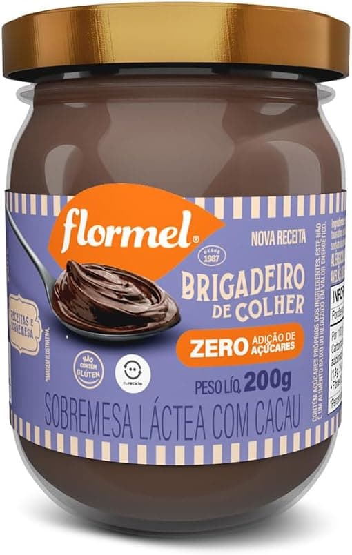 Brigadeiro de Colher FLORMEL Zero Açúcar 200 gramas