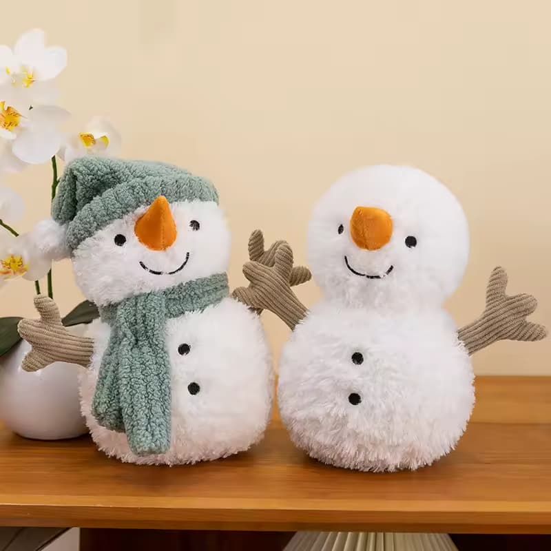 Kawaii brinquedo de pelúcia boneca de pelúcia bonito dos desenhos animados boneco de neve boneca de pelúcia aniversário das crianças presente de natal presente da menina