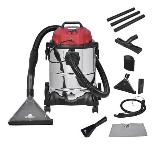 Extratora Para Limpeza 1400w Elw 25L 60 Hz - Worker Cor Prateado/vermelho/preto