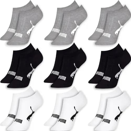 Kit 9 Pares Meias Puma Sapatilha Soquete Invisível Original