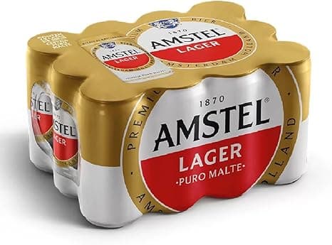 Amstel Cerveja Lager Puro Malte, Lata 269ml Pack 12 Unidades