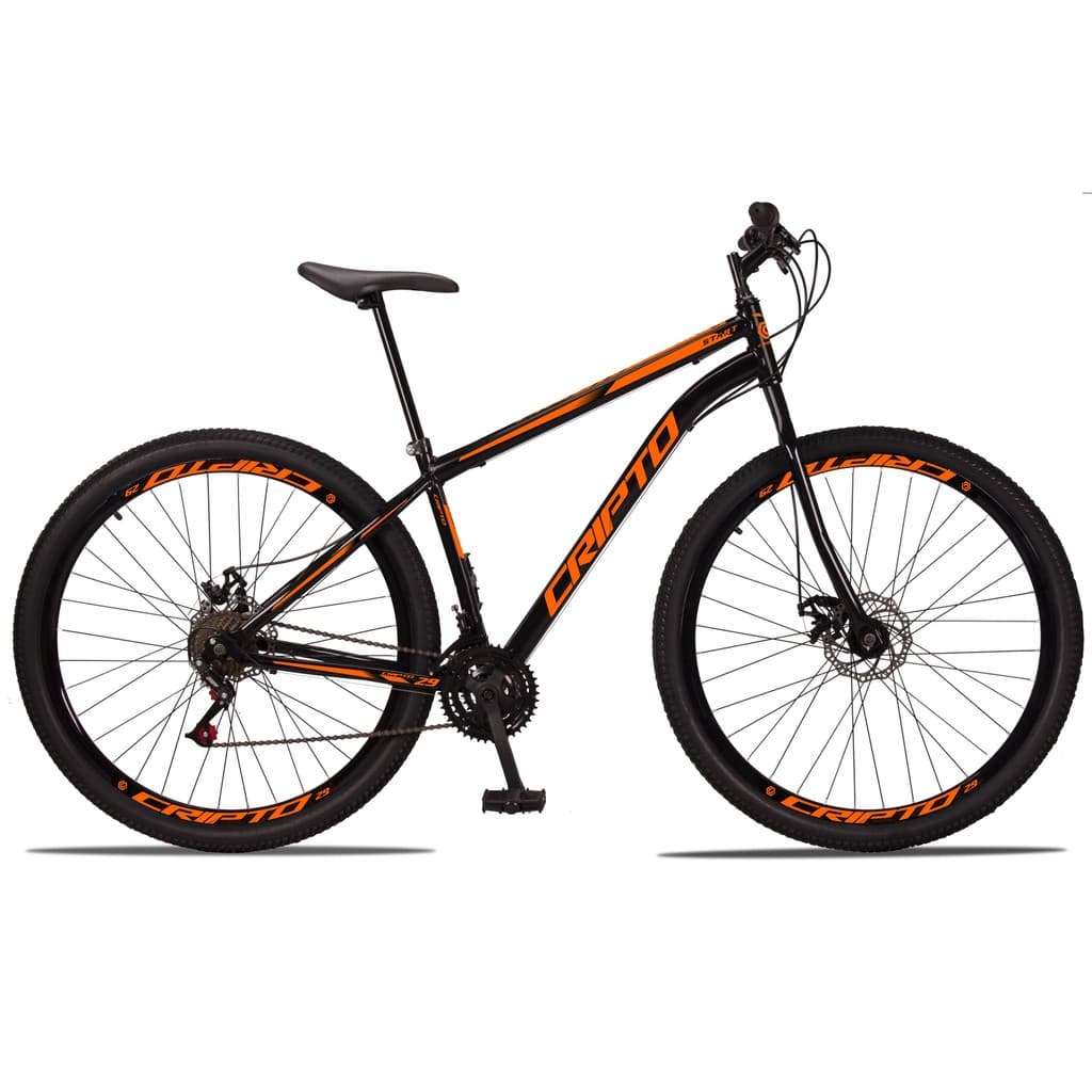 Bicicleta Aro 29 Aço Carbono 21v Cripto Freios A Disco Garfo