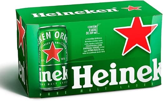 Heineken Cerveja Lata 269ml Pack 8 Unidades