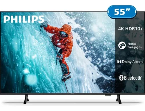 Smart Tv Philips 55 4k 55pug7300 Comando De Voz Bluetooth