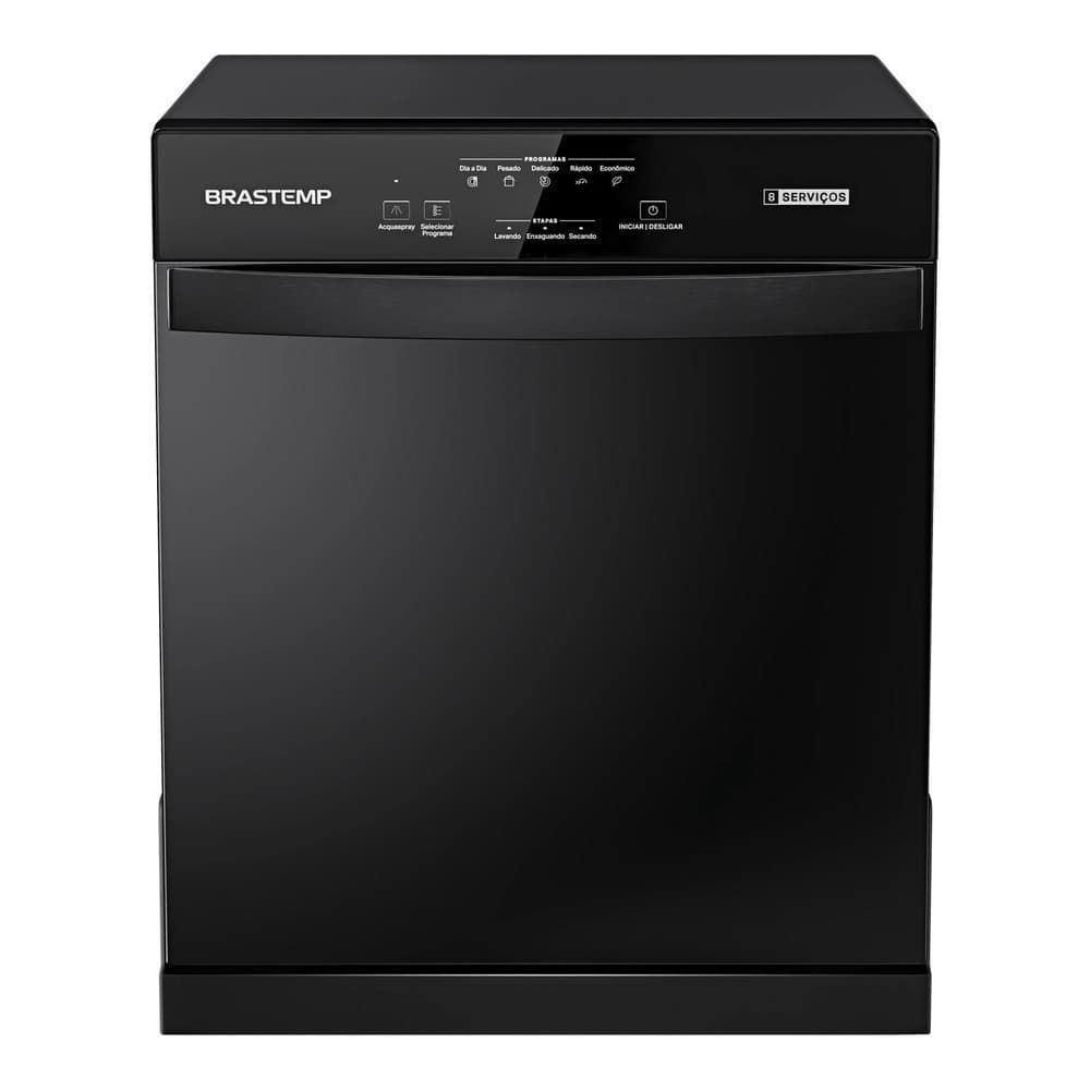 Lava Louças Brastemp 8 Serviços Preta - BLF08AE - 220V