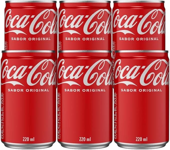 Pack de Coca-Cola lata 220ml 6 unidades