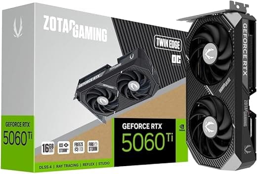 GPU NV RTX5060TI 16GB TWIN EDGE OC GDDR7 128BITS ZOTAC ZT-B50620H-10M