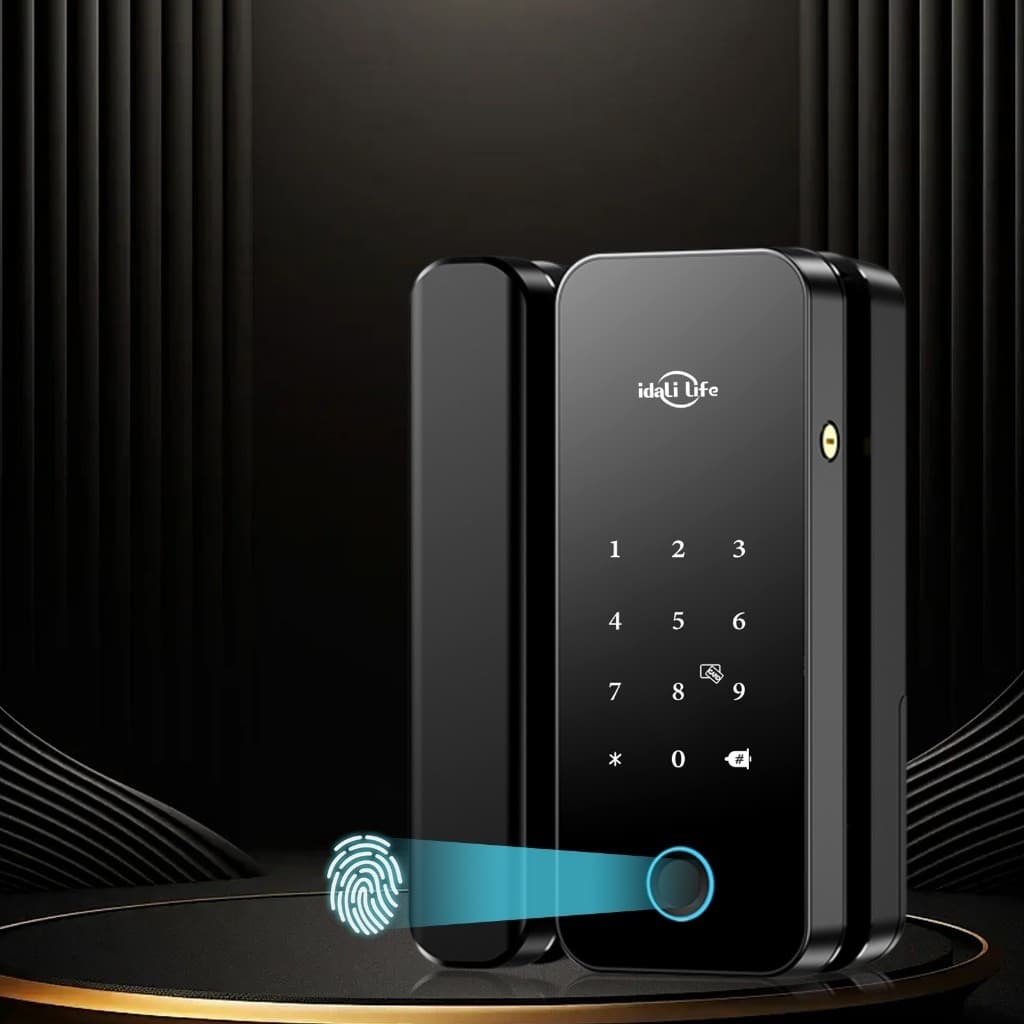 Fechadura De Porta Inteligente WiFi Resistente A Água Eletrônica De Impressão Digital Para De madeira IDALI LIFE
