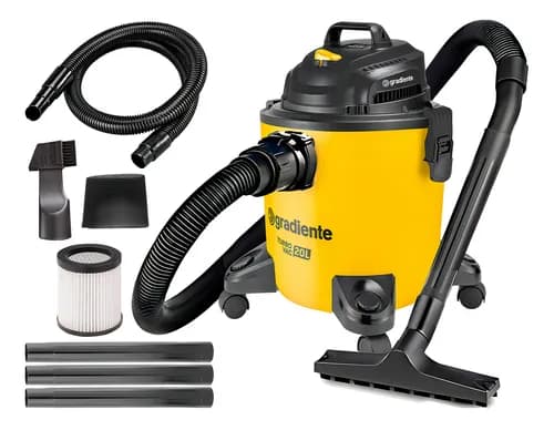Aspirador Gradiente Turbo Vac 20L 1200W com Soprador e Filtro HEPA