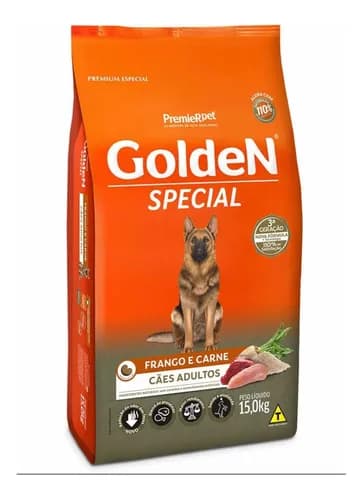 Alimento Golden Special Adulto Sabor Frango E Carne De 15kg