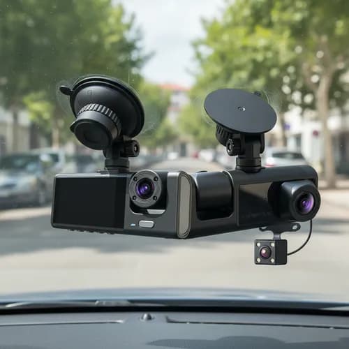 3 Câmera Automotiva Veicular Carro Hd Noturna 1080p