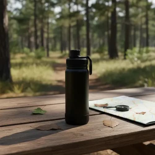 Garrafa Térmica Inox Agua Gelada 600ml Capinha Silicone