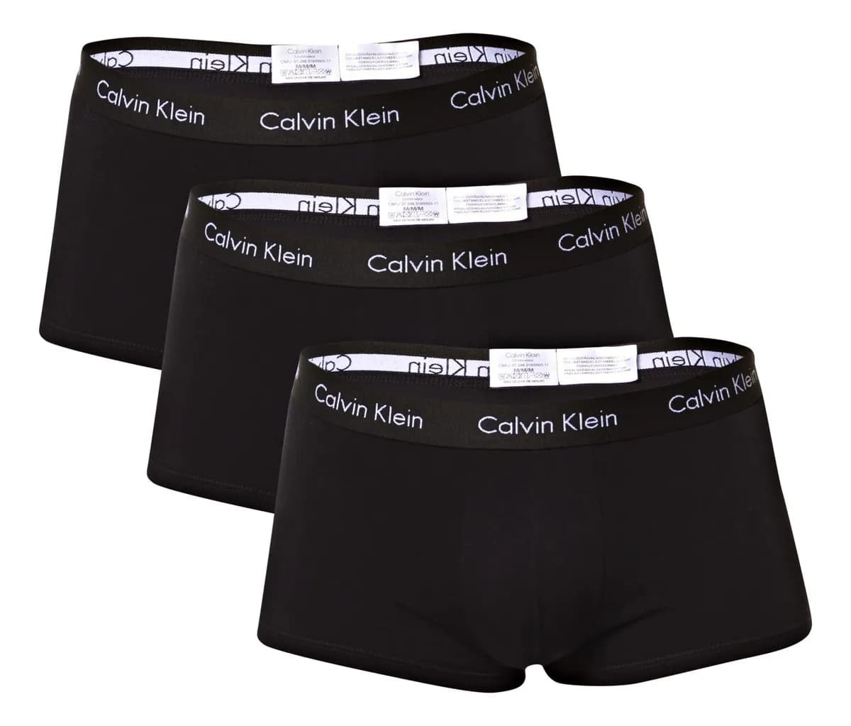 Kit 3 Cuecas Low Rise Trunk Calvin Klein