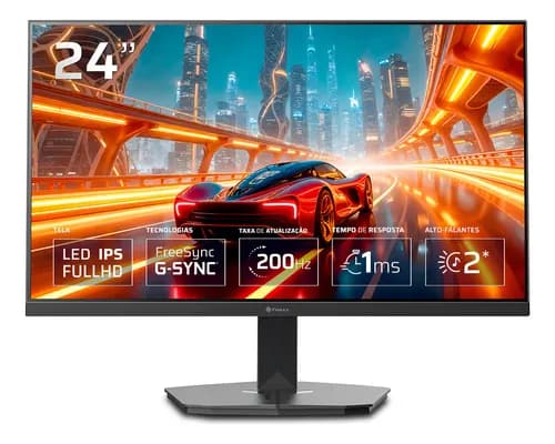 Monitor Gamer Fmaxx Mf24hs 24'' Ips 1ms 200hz Preto