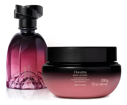 Combo Floratta Rose Sucrée: Eau De Parfum 75ml Creme Hidratante Desodorante Corporal 200g