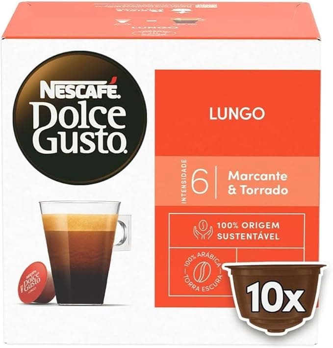 Dolce Gusto Nescafe Lungo 10 Capsulas 70G