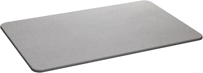 LYOR - Tapete de Pedra Diatomita para Banheiro Cinza 60cm x 39cm