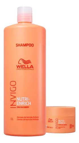 Kit Wella Professionals Invigo Nutri-enrich Shampoo Máscara