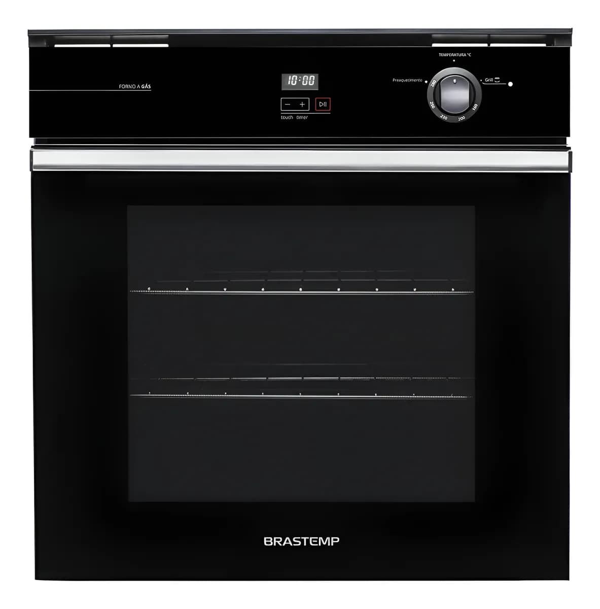 Forno De Embutir A Gás Brastemp 78 Litros Preto Com Grill E 220v Preto