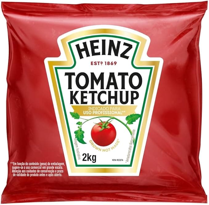 Heinz Ketchup Sache Tradicional, 2KG - Tamanho Grande