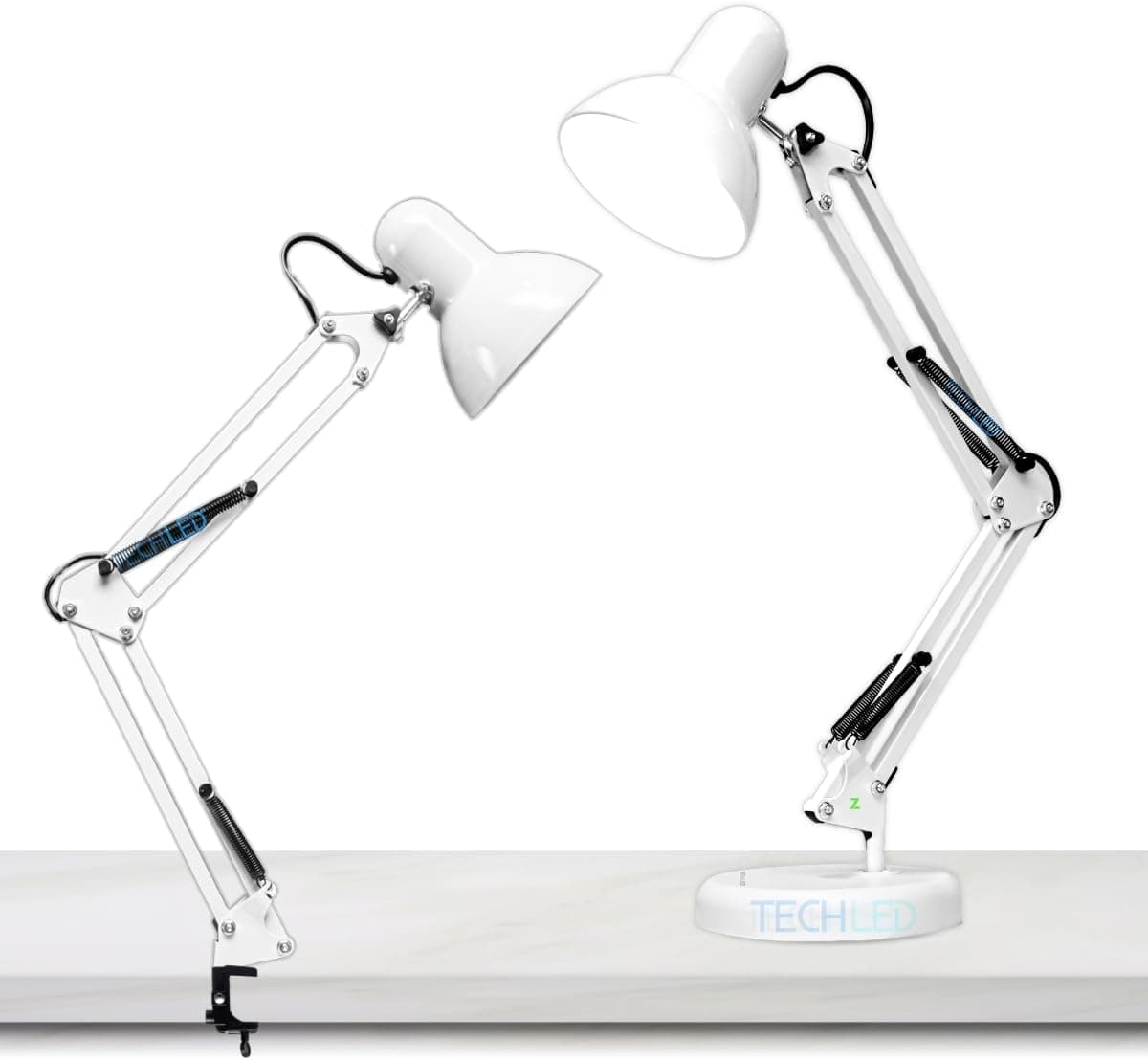 Luminaria Pixar Articulada Abajur de Mesa Garra e Base Branca