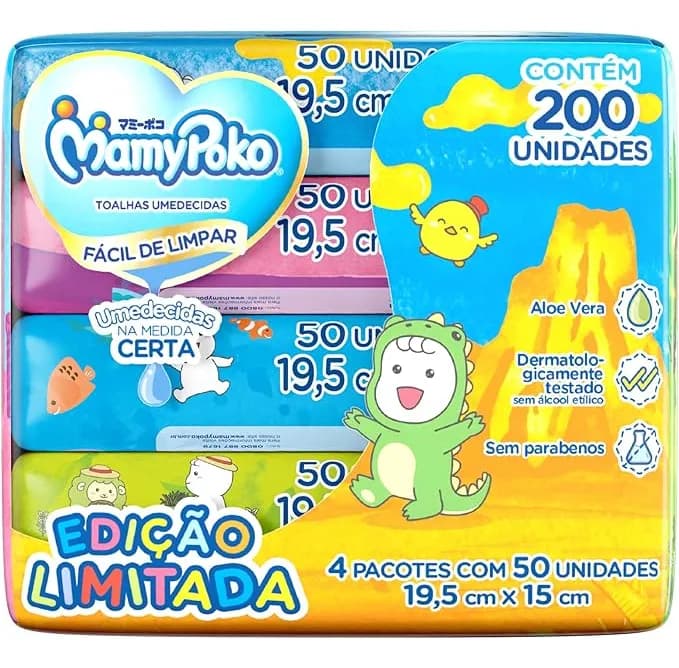 Toalhas umedecidas MamyPoko 200 u pacote x 1