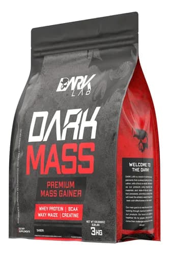 Hipercalórico Dark Mass 3kg Dark Lab Sabor Morango