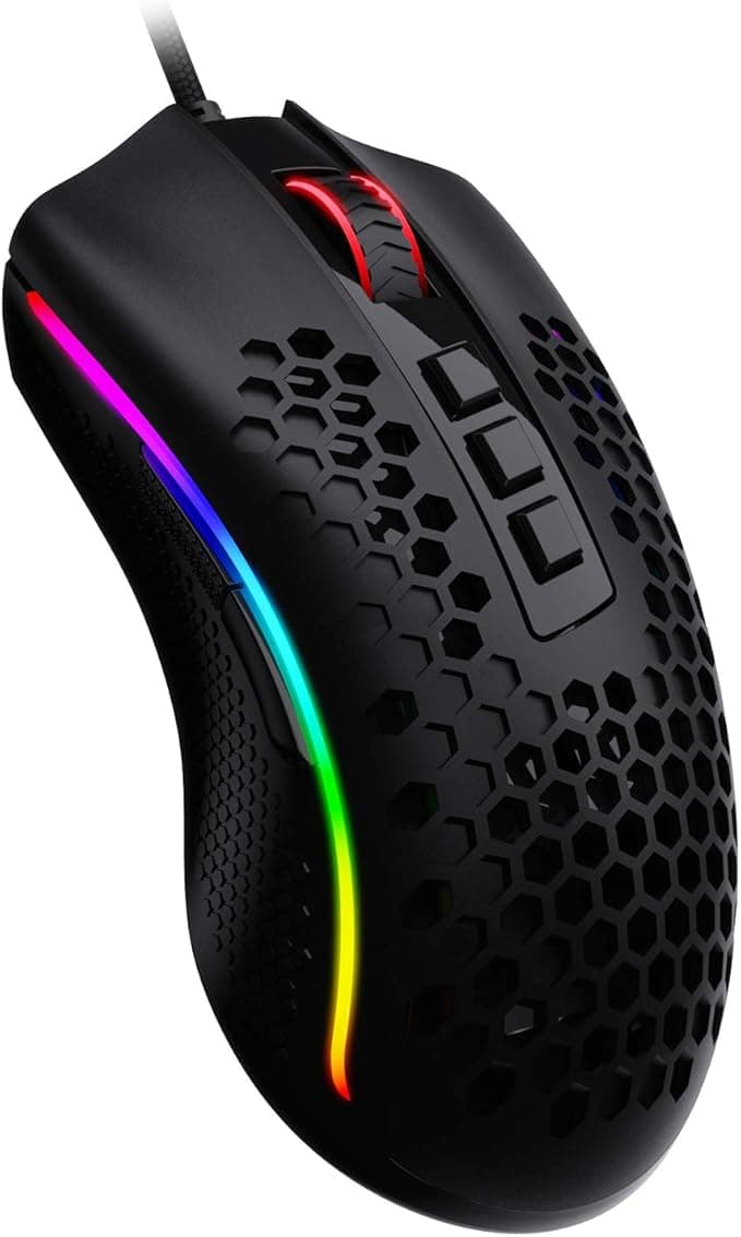 Mouse Gamer Redragon Storm RGB (12400DPI/30G/Pixart PMW3327) - Preto