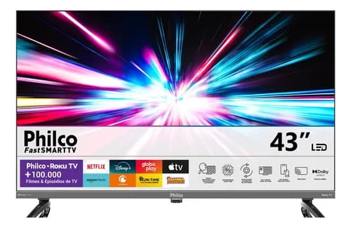 Smart Tv 43 Philco P43vik Led Dolby Audio Wi-fi Hdmi Hdr Full Hd 110/220v
