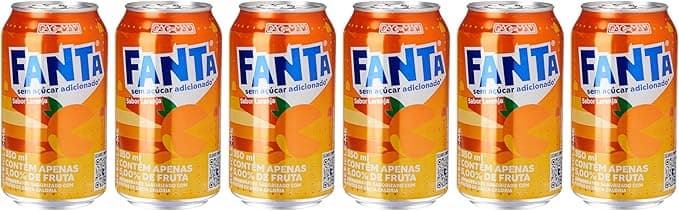 Pack de Fanta Laranja Zero lata 350ml 6 unidades