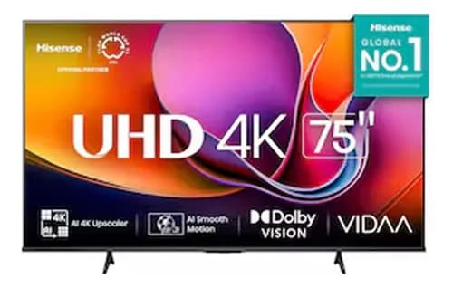 Smart TV 75" 4k Dled Dts Hisense 75A6NV Virtualx Vidaa U9