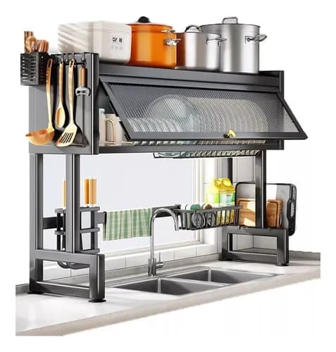 65cm Escorredor De Louça Pratos Organizador De Pia Cozinha