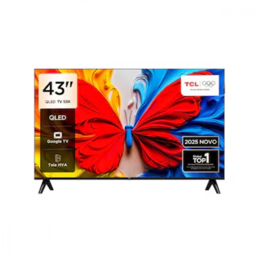 Smart TV 43 Polegadas 43S5K QLED Full HD Google TV Wi-Fi Semp TCL