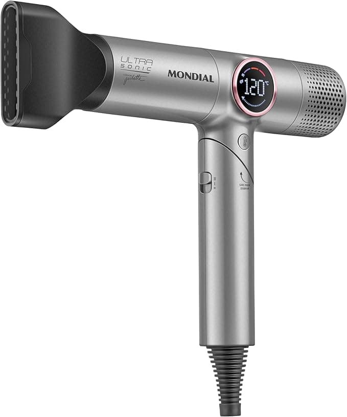 MONDIAL Secador Ultra Sonic By Juliette BLDC com Cabo Dobrável 127V - SCP-JU-04-US