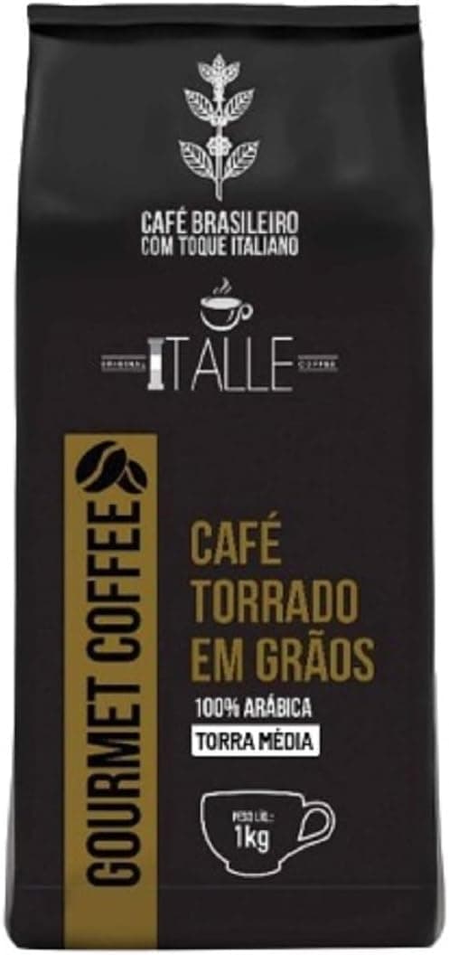 Torras Médias de Café Arábica 100% da Tale Coffee Roasters Café em Grao Torrado Expresso Arábica Torra Media Grãos 1kg Gourmet Cafe Italle