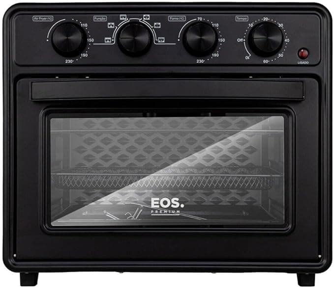 Forno e Fritadeira Air Fryer Eos 35 Litros Premium All Black Eaf35ap 110v