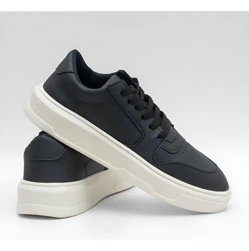 Tenis Masculino Casual Tamanho Especial Solado Alto Urbano