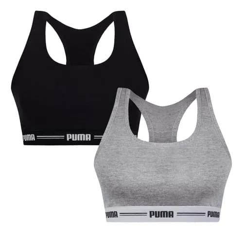 Kit 2 Top Academia Puma Treino Fitness Esportivo Algodão