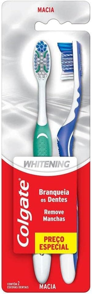 Escova de Dente para Clareamento Colgate Whitening 2 unid