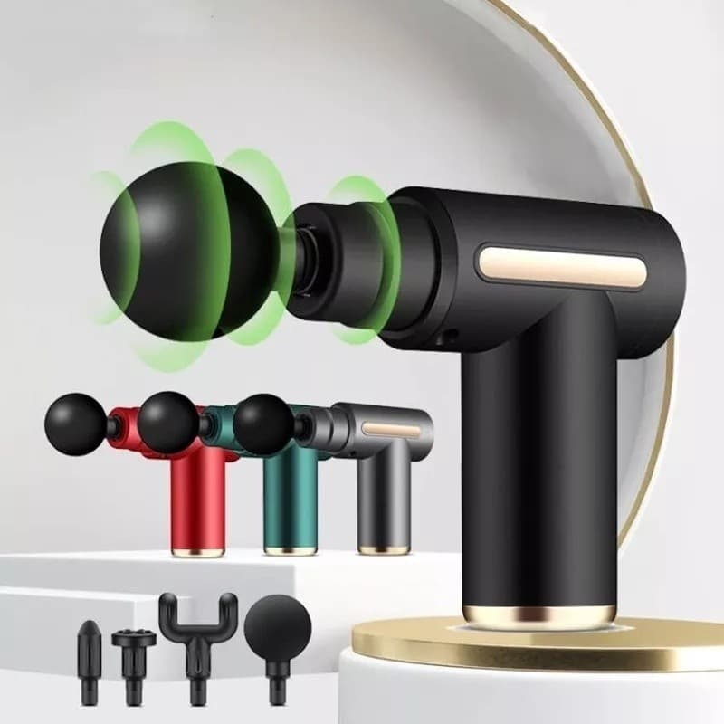 Pistola de massagem elétrica, massageador de tecidos profundos ALEX