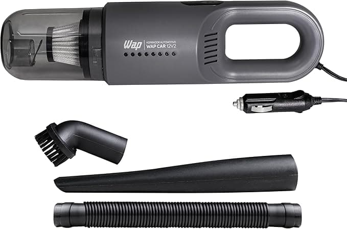 WAP Aspirador de Pó Automotivo CAR 12V2, Portátil, 420ml, com Recipiente Removível e Filtro Lavável, 180W 12VDC